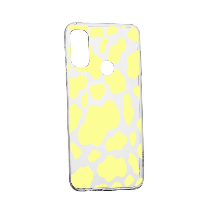 Силиконов калъф Unique за Huawei P Smart (2020), Yellow Cow, Transparent TR 787