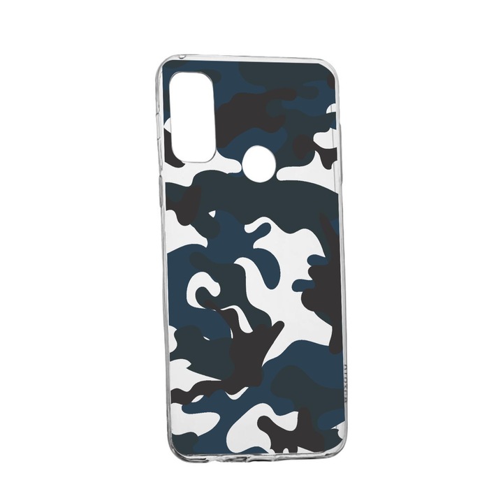 Силиконов калъф Unique за Huawei P Smart (2020), Camouflage, Transparent TR 789