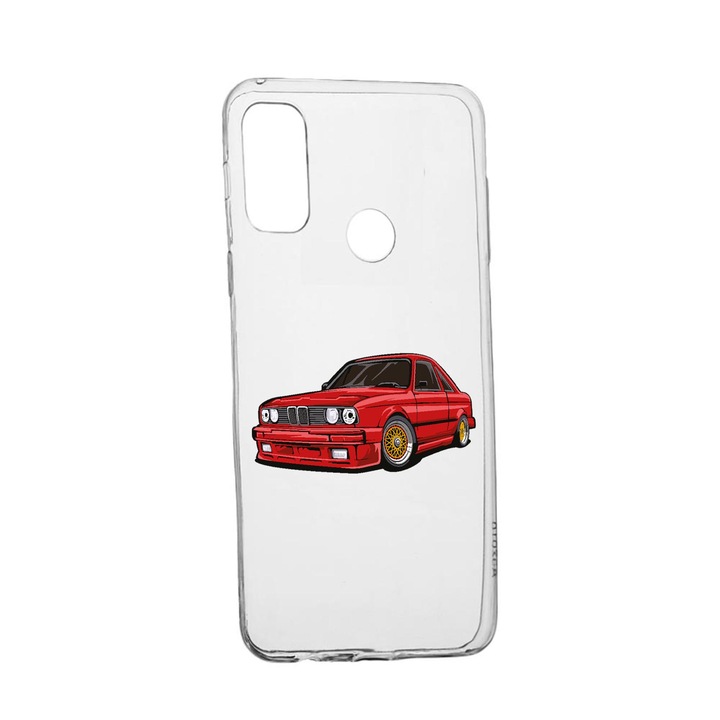 Силиконов калъф Unique за Huawei P Smart (2020), Classic Car, Transparent TR 829