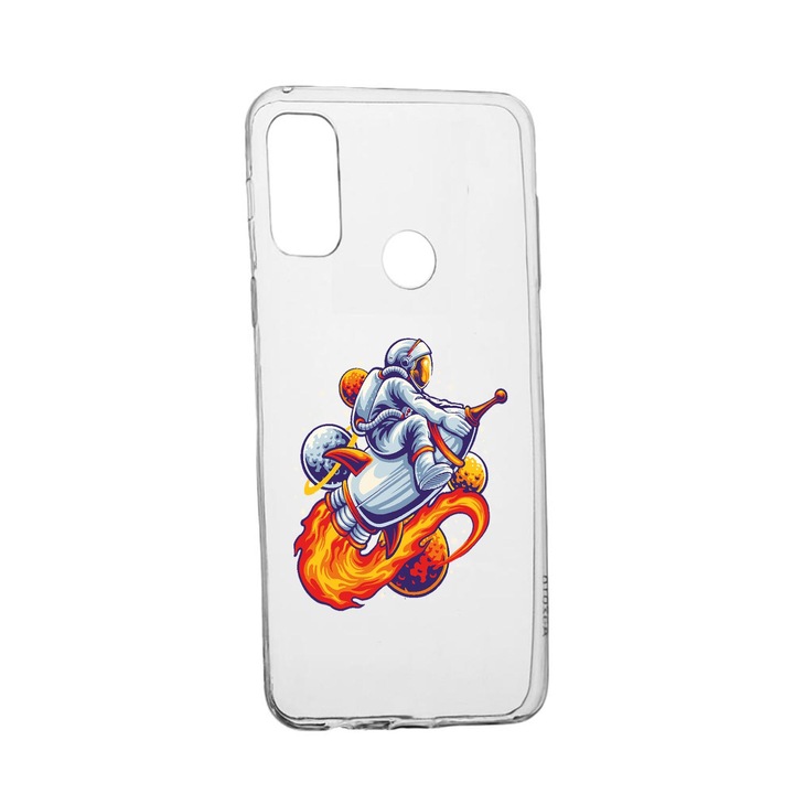 Силиконов калъф Unique за Alcatel 3X, Astronaut, Transparent TR 830