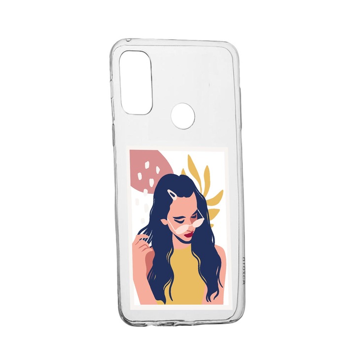 Силиконов калъф Unique за Alcatel 3X, Summer Girl, Transparent TR 837