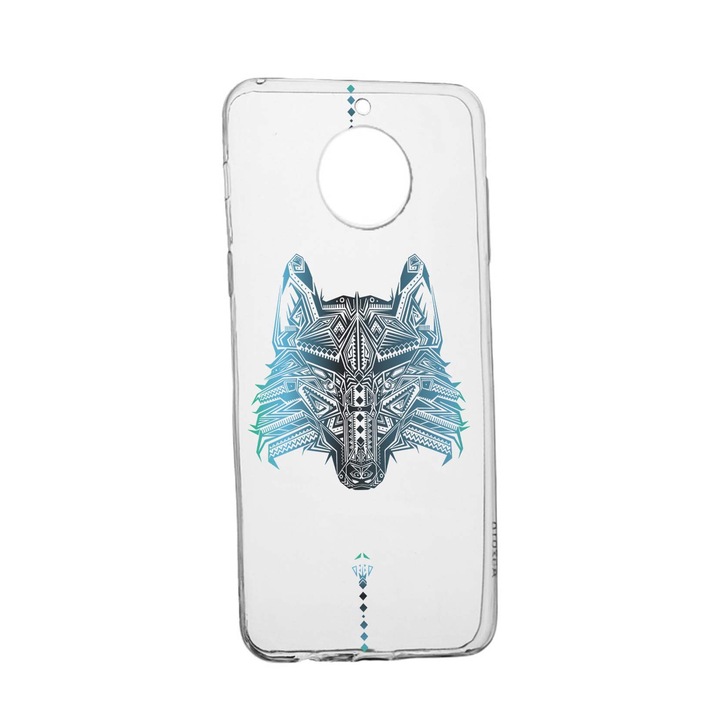 Силиконов калъф Unique за Xiaomi Redmi Note 9 Pro 5G, Wolf, Transparent TR 50