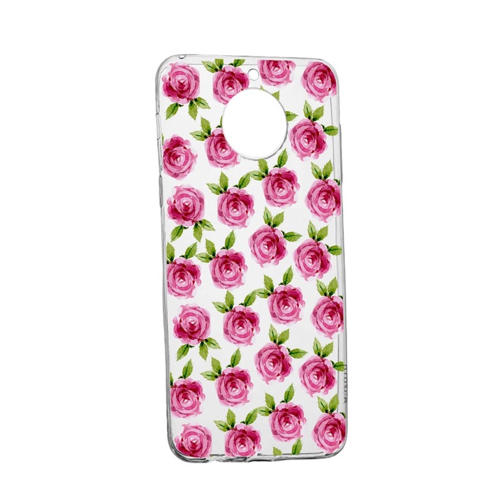 Силиконов калъф Unique за Nokia C30, Rose, Transparent TR 107