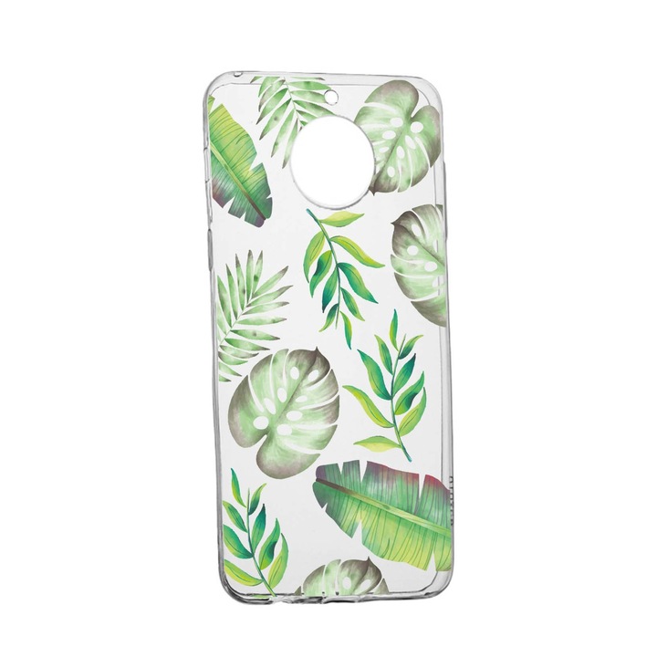 Силиконов калъф Unique за Huawei Mate 40 Pro, Tropical, Transparent TR 150