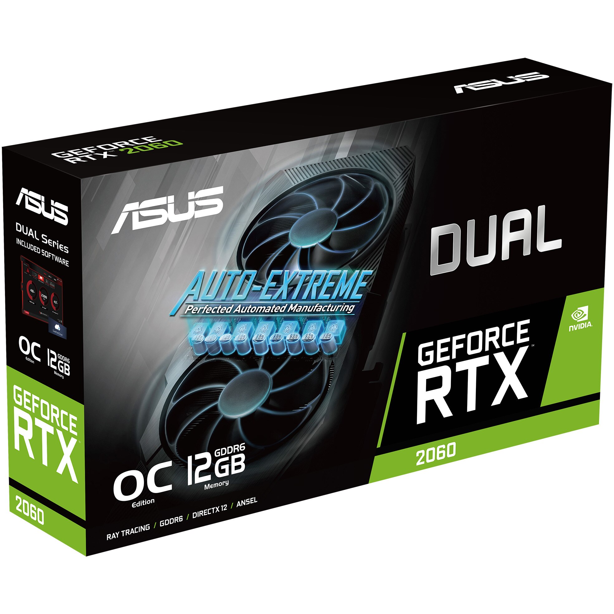 ASUS Dual GeForce RTX?2060 グラフィクスボード OC/6G/DDR6/2.5 slot