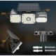 Lampa solara de perete MustWin, 1000 lm, LED, 112 leduri, 3 moduri, incarcare solara si senzor de miscare,