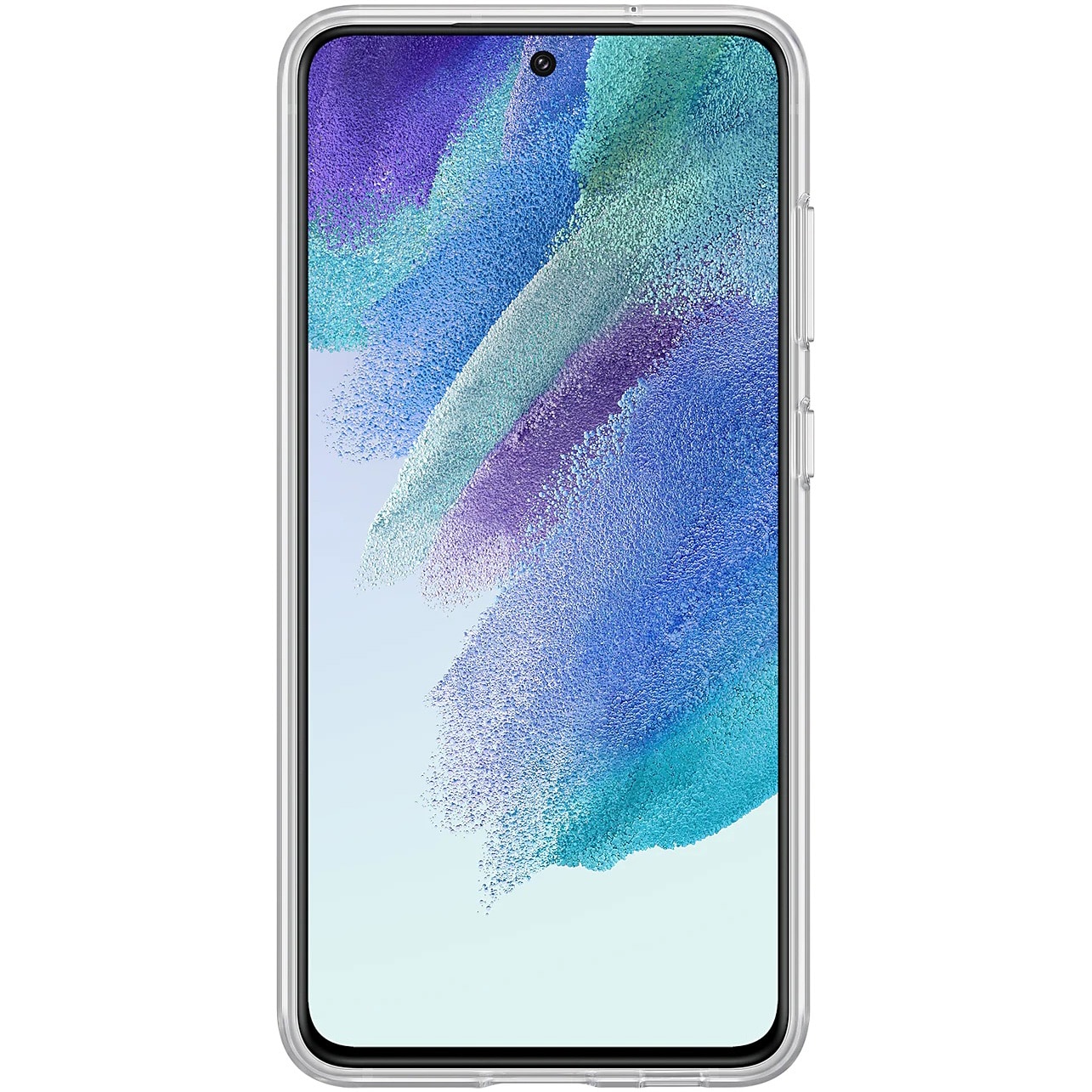 Husa de protectie Samsung Clear Strap Cover pentru Galaxy S21 FE 5G, White