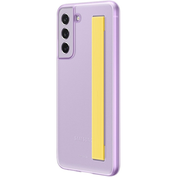 Калъф Samsung Clear Strap Cover за Galaxy S21 FE 5G, Lavender