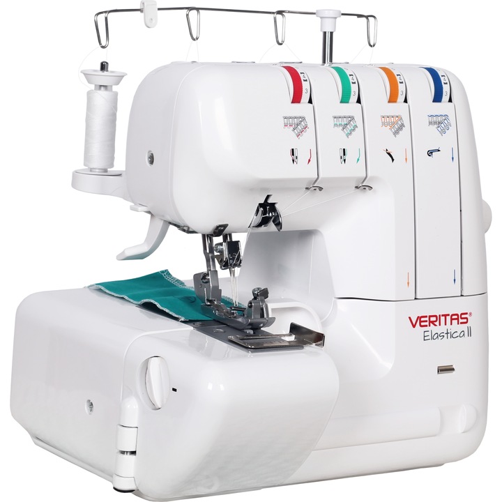 Шевна машина Veritas Elastica II, 1100 имп/мин, LED осветление, Бял