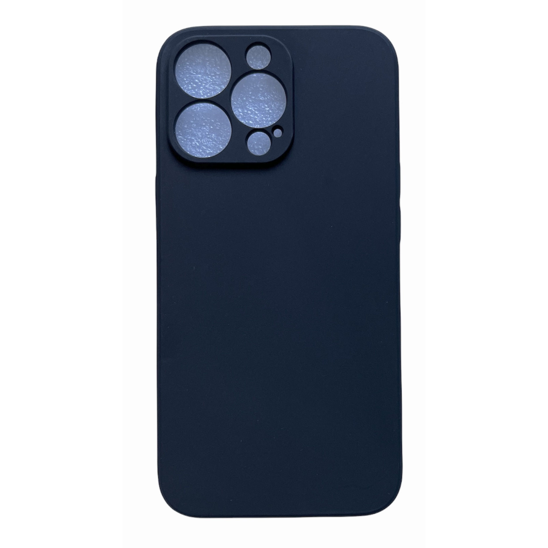Husa din silicon cu protectie la camere si microfibra pe interior, compatibila cu iPhone 13 Pro / Negru