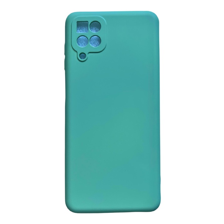 Szilikon borítás kameravédelemmel és belül mikroszálas, kompatibilis a Samsung Galaxy A12 / M12 / Green készülékkel