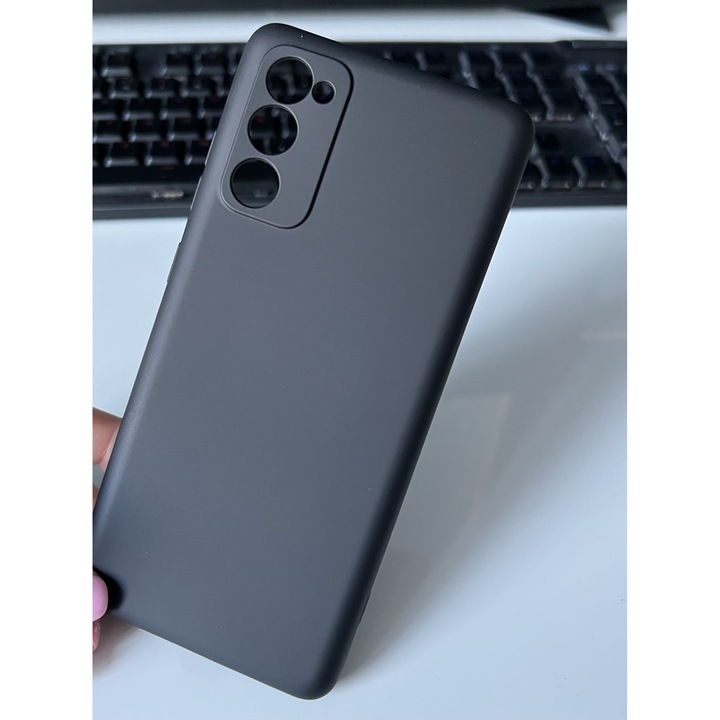 Husa din silicon cu protectie la camere si microfibra pe interior, compatibila cu Samsung Galaxy S20 FE / S20 FE 5G / Negru