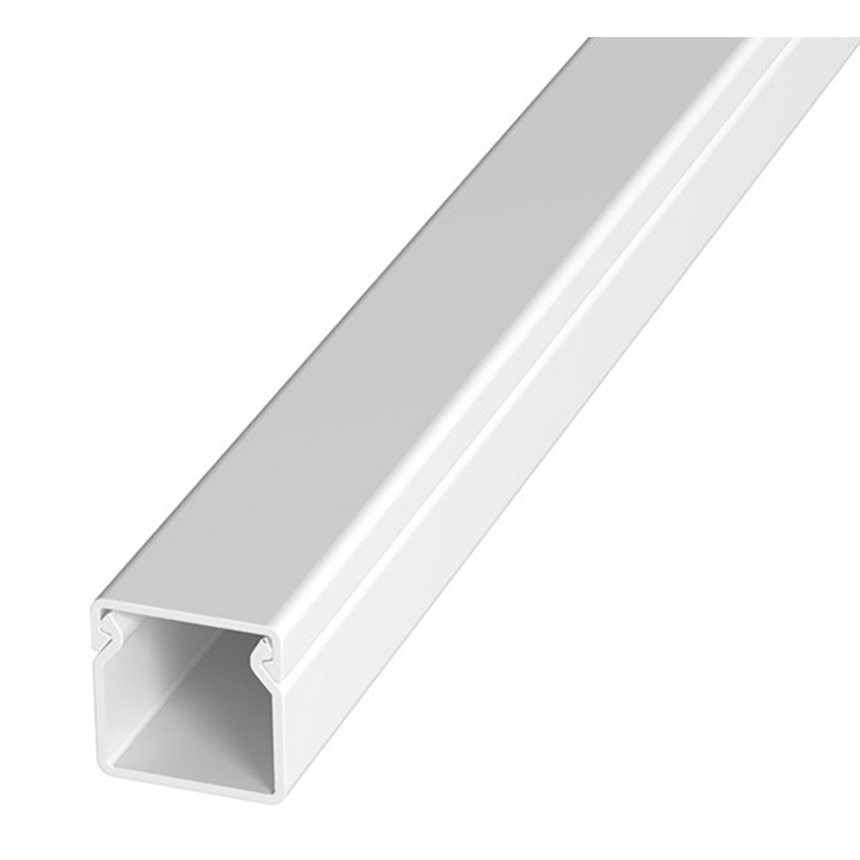 Кабелен канал Lightex, 25x25, 2 метра, Бял - eMAG.bg