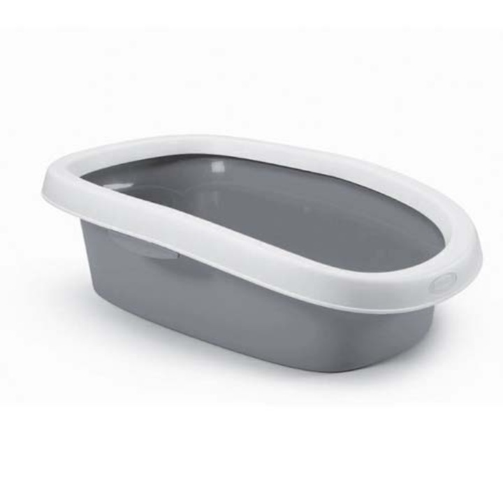 Litiera pisici, Stefanplast Sprint, Plastic, 31 x 43 x 14 cm, Gri