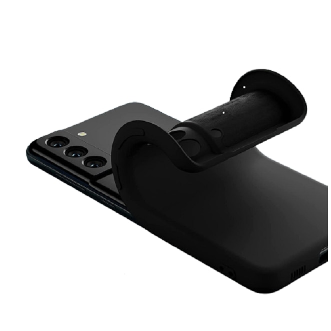 Husa silicon antisoc protectie camera cu microfibra in interior compatibila cu Samsung Galaxy S21 FE 5G, Negru