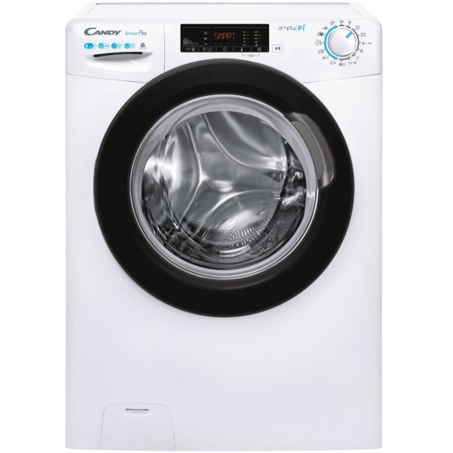 Masina de spalat rufe frontala cu uscator Candy CSOW4855TWBE/1-S, 8/5 kg, 1400 rpm, Clasa C/E, alb