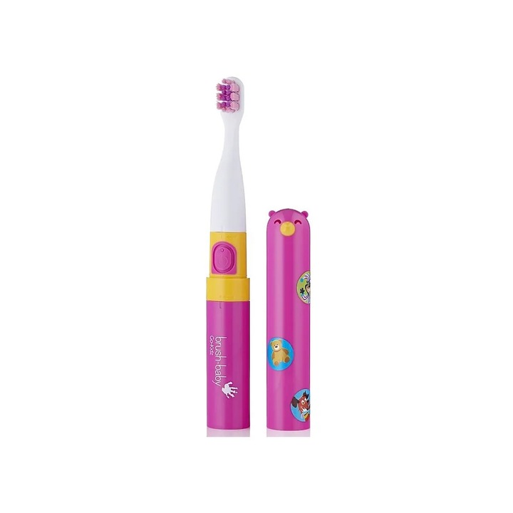 Periuta de dinti electrica Brush Baby Go-Kidz, roz, +3 ani