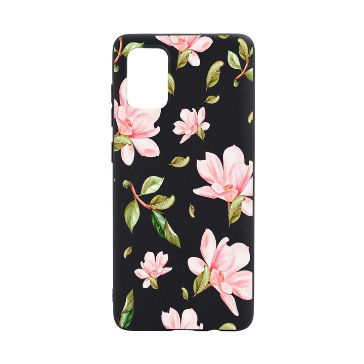 Husa Silicon Flowers, compatibila cu Motorola Moto G31, rezistenta la uzura, B 496