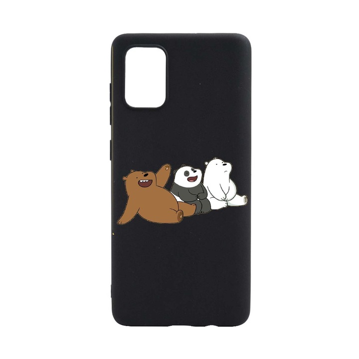 Husa Silicon Keep Calm - Bear, compatibila cu Samsung Galaxy S21 FE, rezistenta la uzura, B587