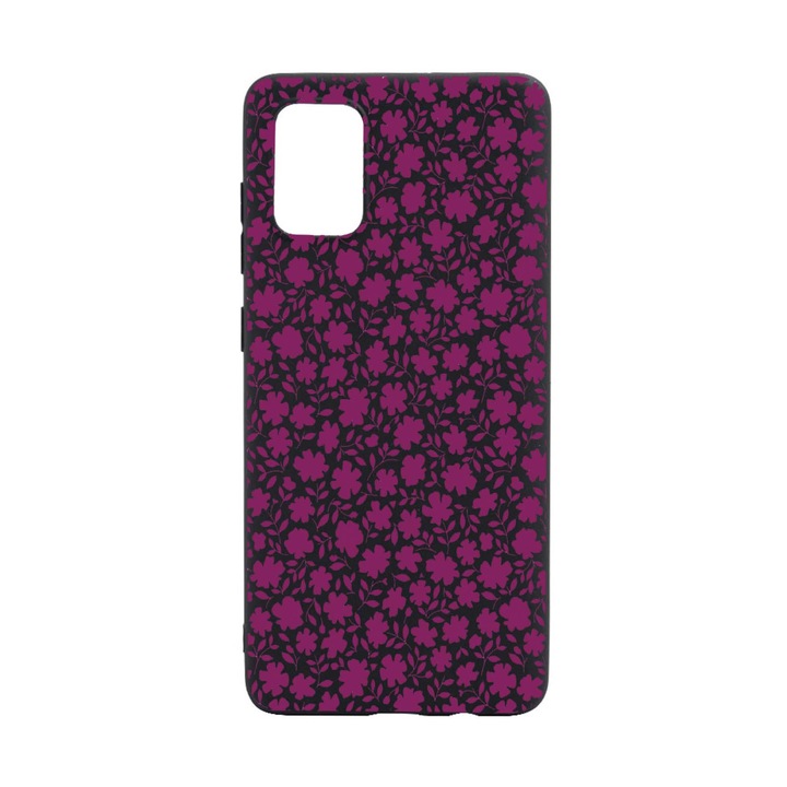 Силиконов калъф Unique за Xiaomi Redmi Note 11 Pro 5G, Flowers Pattern, Black, B 627