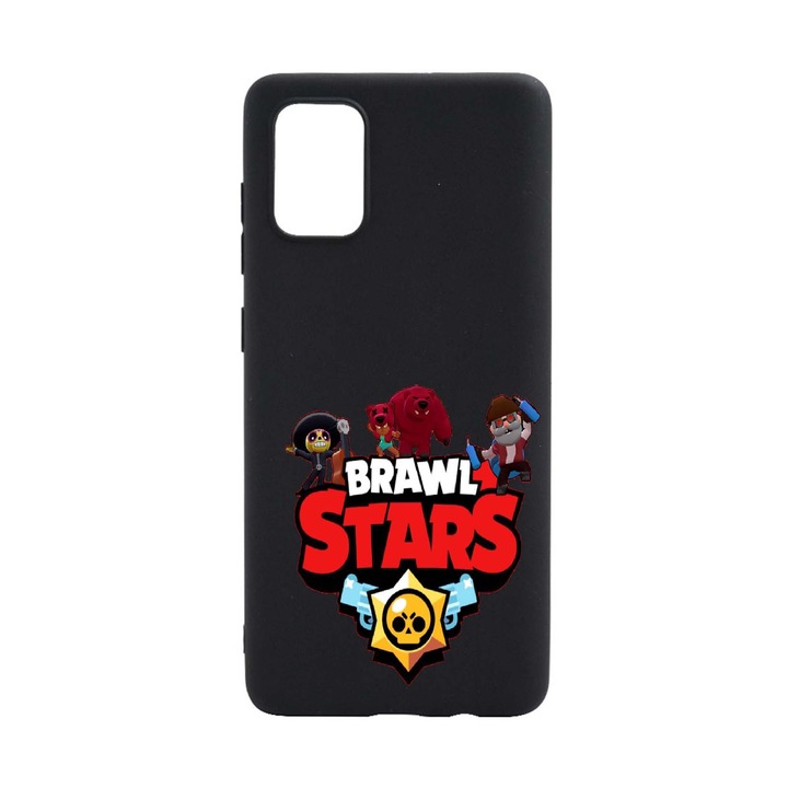 Husa Silicon Brawl Stars, compatibila cu Samsung Galaxy S21 FE, rezistenta la uzura, B651