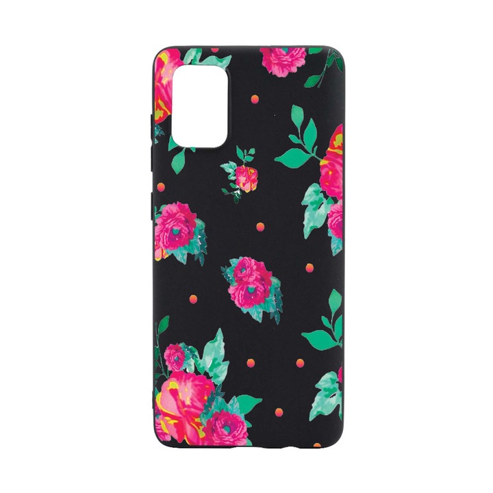 Husa Silicon Roses - Pastel colors, compatibila cu Samsung Galaxy S21 FE, rezistenta la uzura, B688