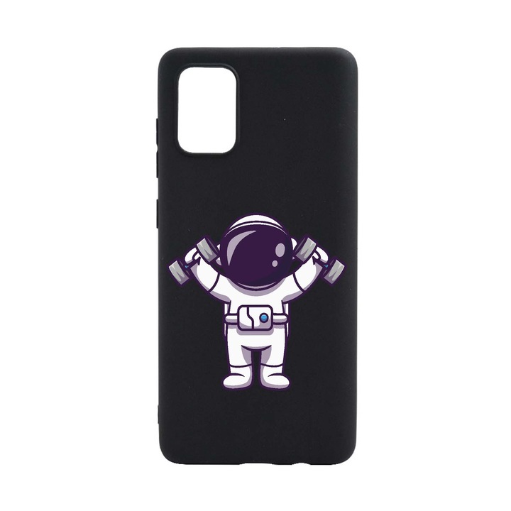 Силиконов калъф Unique за Xiaomi Redmi Note 11 Pro 5G, Astronaut Gym, Black, B 778