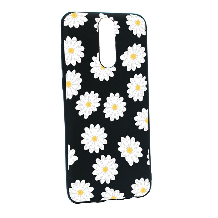 Husa Silicon Happy Flowers, compatibila cu Nokia 2.4, rezistenta la uzura, B513