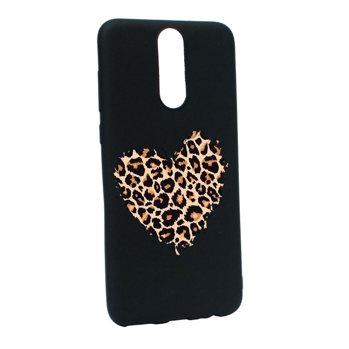 Husa Silicon Compatibila cu Nokia 2.4, Leopard Heart, rezistenta la uzura, B761