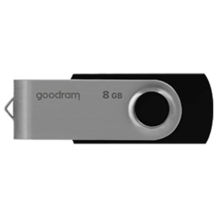 USB Flash памет Flash Goodram UTS2, 8GB, USB 2.0, Черен