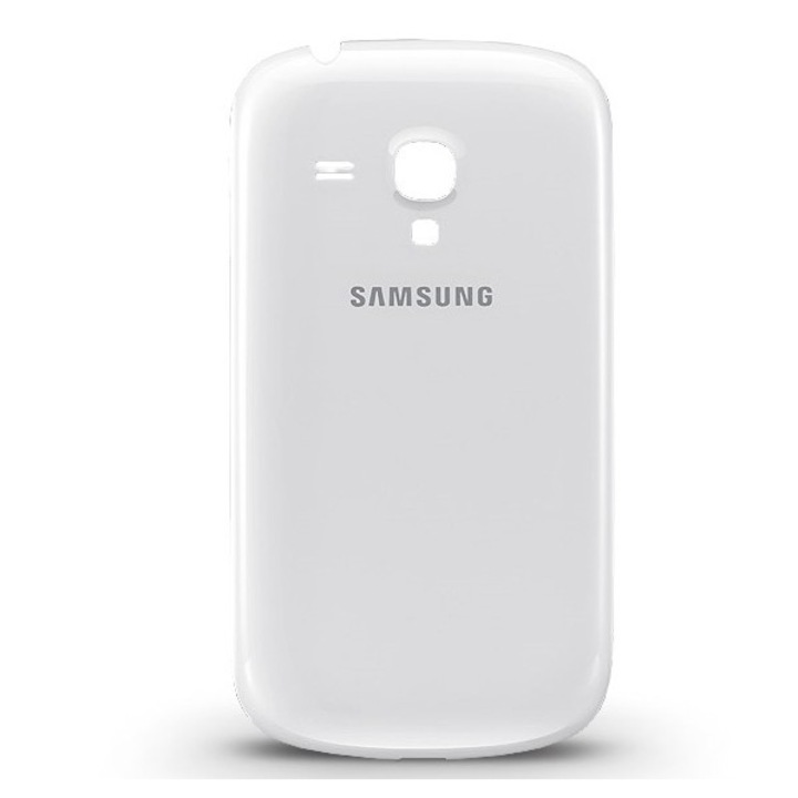 Samsung Galaxy S3 Mini i8190, Műanyag hátlap védőtok, akkufedél, fehér, gyári