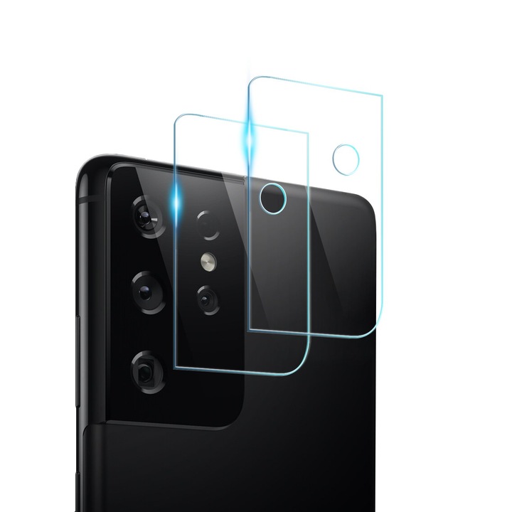 Стъклен Протектор за Камера за Samsung Galaxy S21 Ultra, Transparent