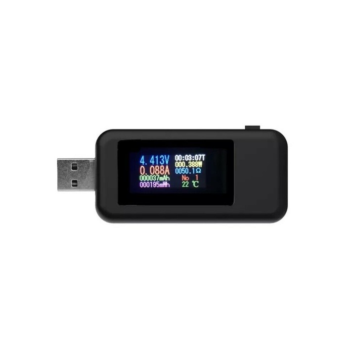 Tester inteligent 10-in-1, USB, Digital, KWS-MX18L, Negru