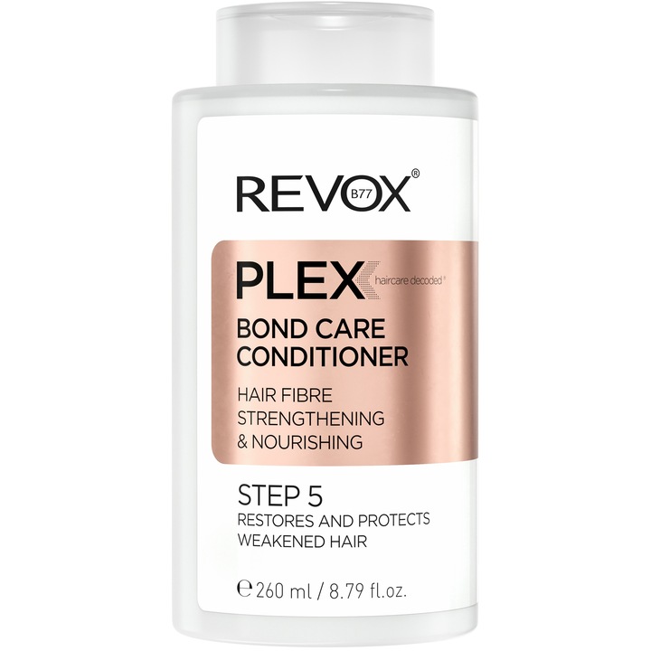 Балсам за коса Revox Plex Bond Care, За всеки тип коса, Step 5, 260 мл