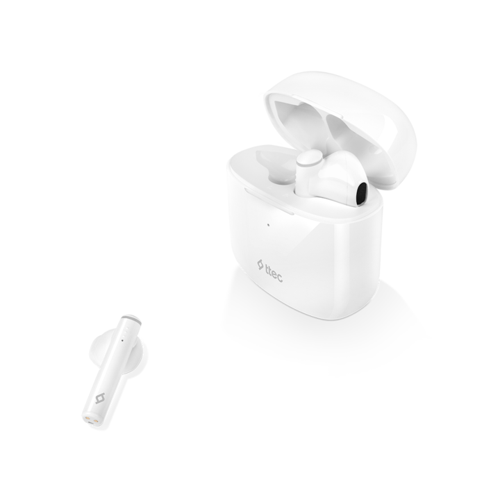 Bluetooth слушалки ttec, AirBeat Lite 2, TWS Bluetooth Headset, Бели