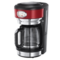 cafetiera russell hobbs retro ribbon red 21700-56 1000 w 125 l tehnologie avansata cu dus functie pause and pour mentinere la cald rosuinox imagen 6_0_
0