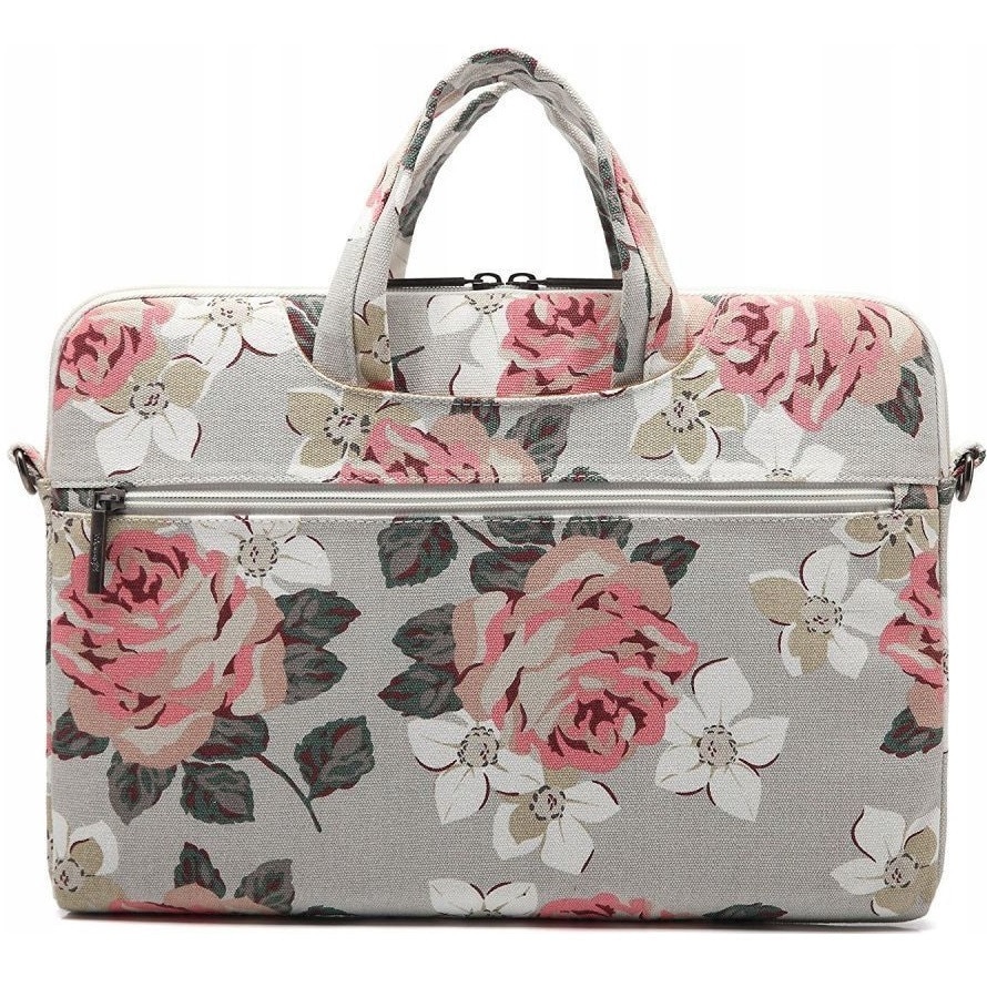 Geanta universala laptop 15/16 inch Canvaslife Briefcase White Rose