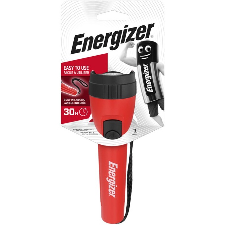 Пластмасов LED фенер Energizer 2 AA