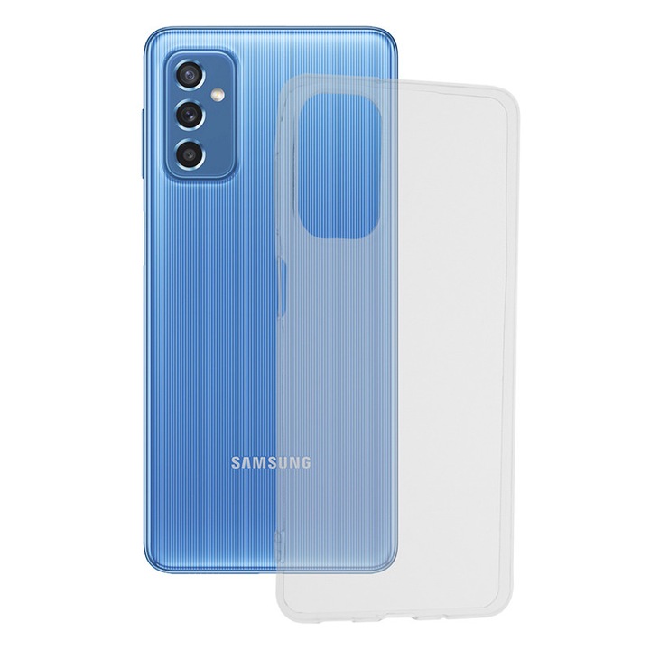 Husa de silicon TPU compatibila cu Samsung Galaxy M52 5G, Protection Technology, Optim Solution, Transparent