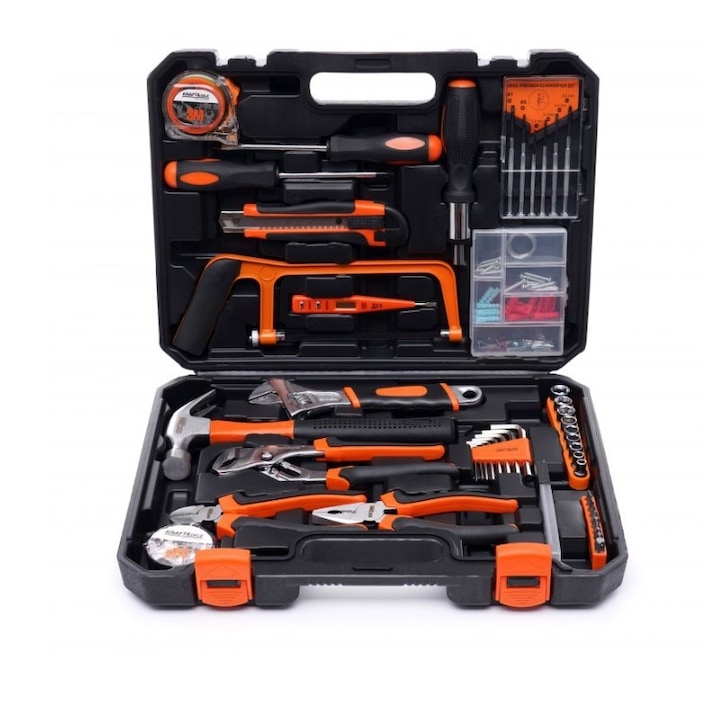 Trusa profesionala scule, Kraft&Dele, KD10839, 100 piese, otel CR-V