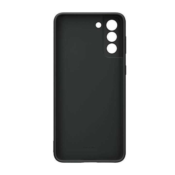 Védőtok, Samsung Galaxy S21 FE-hez, Kameravédelem, Szilikon Ultra Safe, Aziao Optim Tech, Fekete