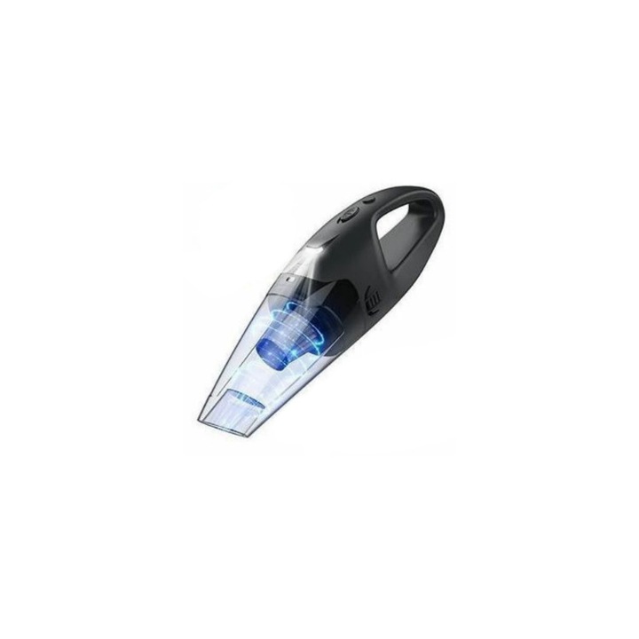 IdealSTORE Autós porszívó, akkumulátorral, mosható szűrővel, kompakt és könnyű, USB töltőkábellel
