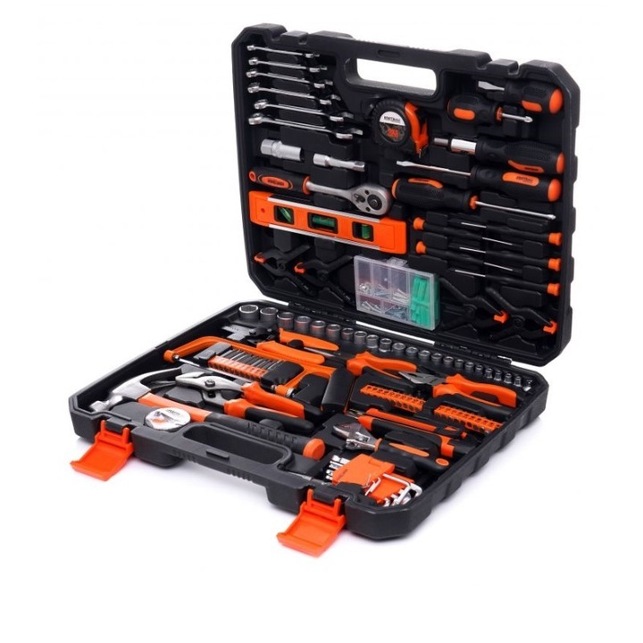 Trusa scule, Kraft&Dele, 168 piese, otel CR-V