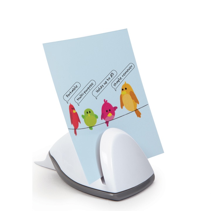 Suport Rapesco, Pentru cearsafuri, Cu anti-capsare incorporat, Alb