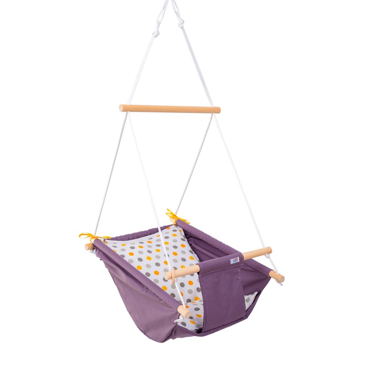 Leagan multifunctional bebelusi Magic Babyswing , 0 luni – 3 ani, 20 kg, Model Buline galben-gri