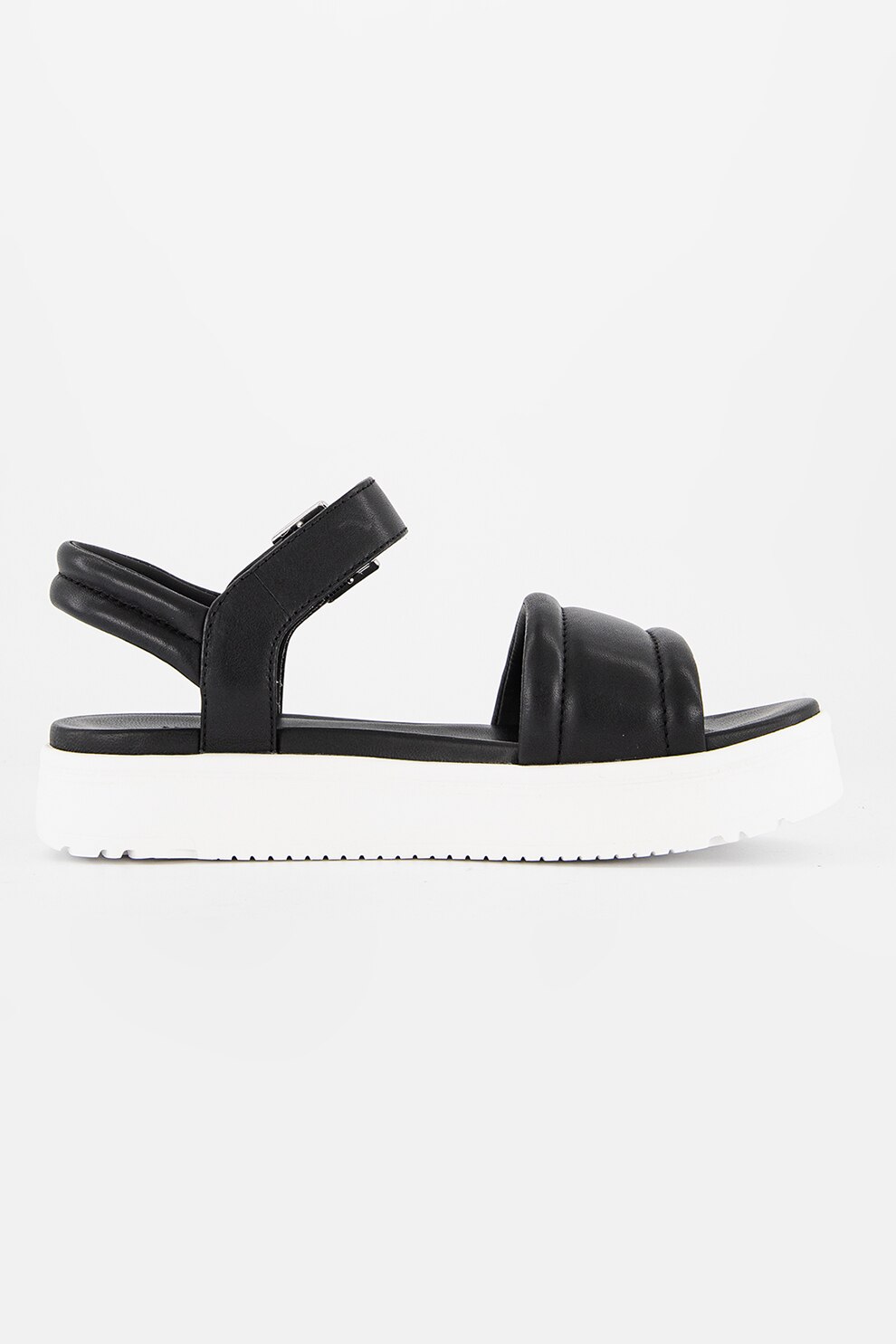 UGG, Кожени сандали Zayne с равна платформа, Черен, 8 - eMAG.bg