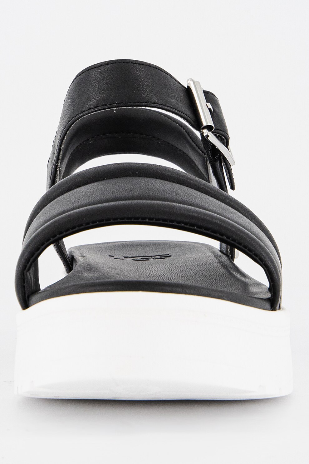 UGG, Кожени сандали Zayne с равна платформа, Черен, 8 - eMAG.bg