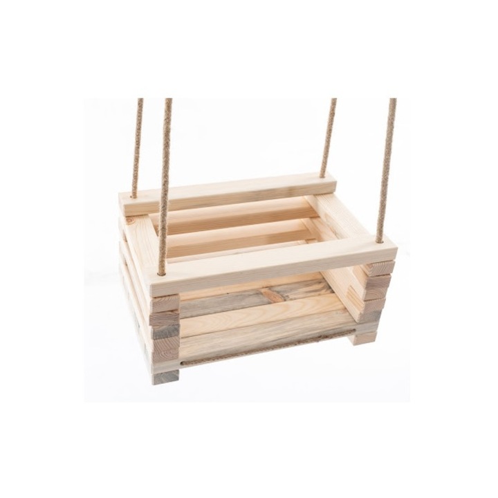 Детска люлка Lemnart SD, Дърво, Натурален