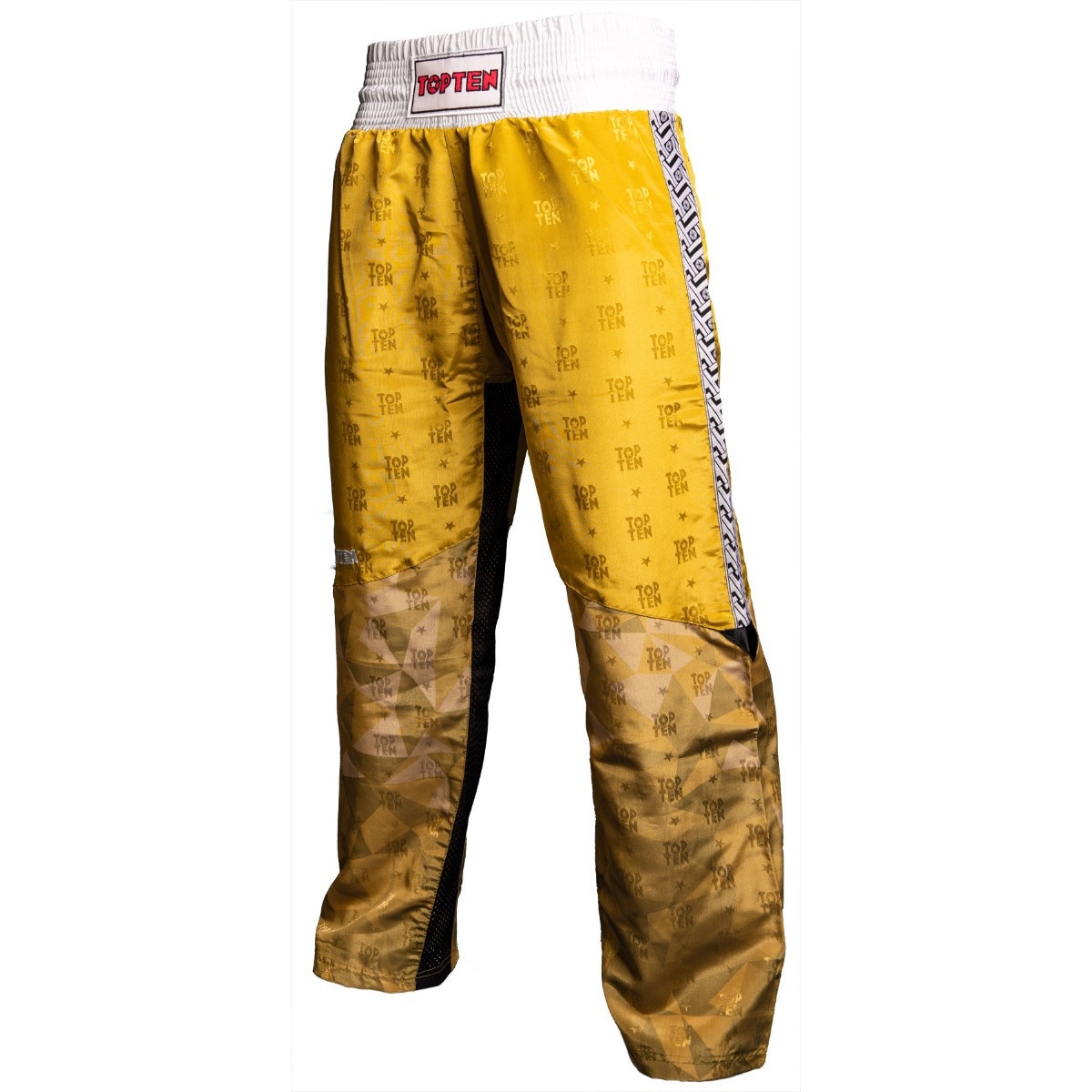 Pantaloni Kickboxing Prism Top Ten Galben 130 Cm Standard Emagro 