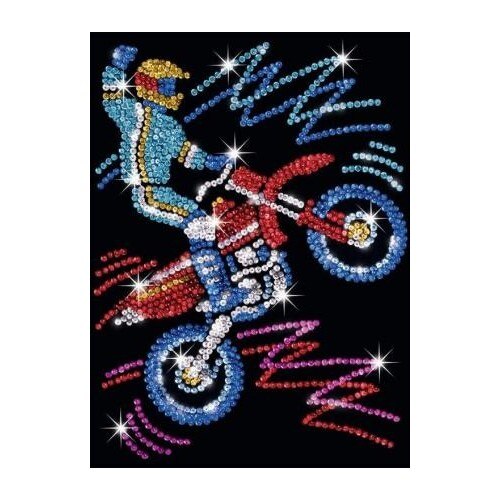 Pin-in-Art-set creativ cu paiete-Motocicleta